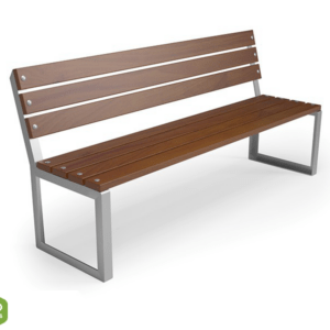 Bench with backrest type 21