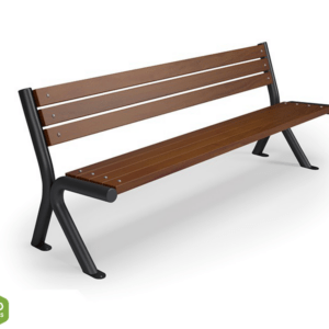 Bench with backrest type 17