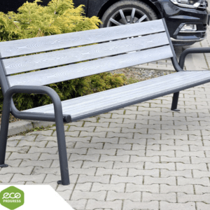Bench with backrest type 13