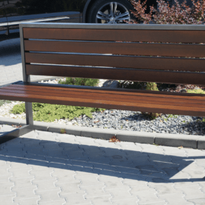 Bench with backrest type 12